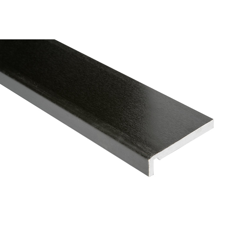 145mm Tudor Board Woodgrain Anthracite Grey